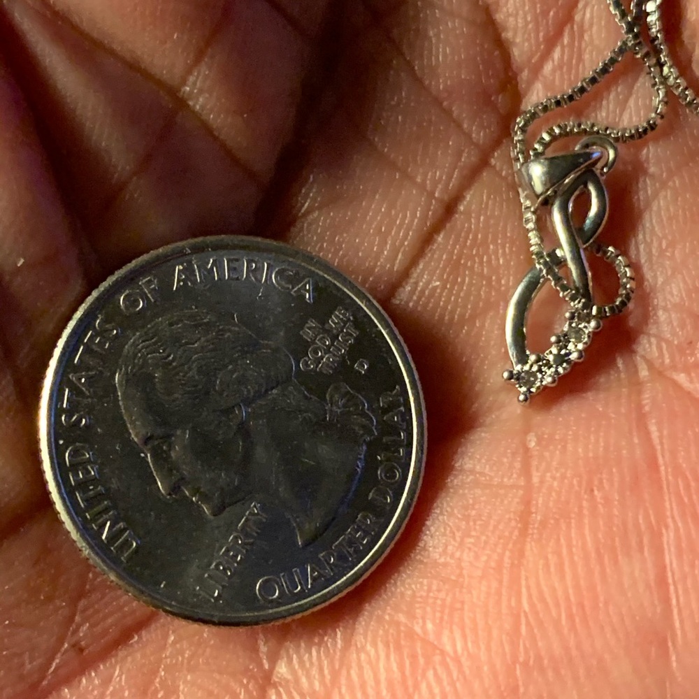Genuine Diamond Pendant Necklace Charm - Picture 6 of 8